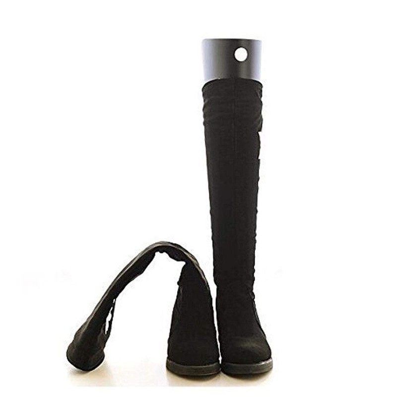 Happyupcity 2 Pairs Black Plastic Boot Trees Moulding Inserts Thick