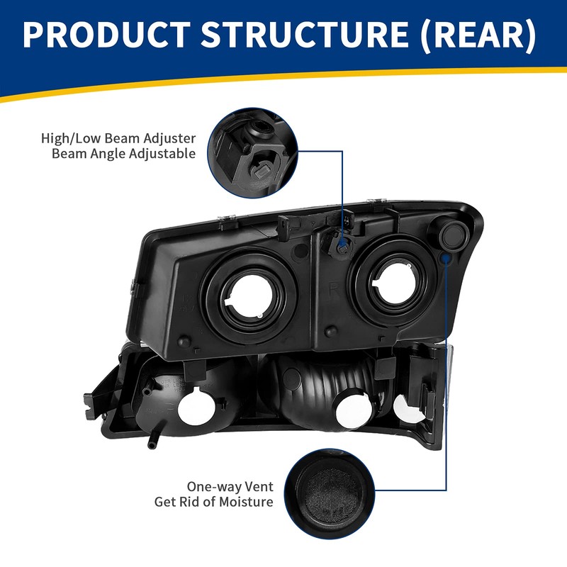 AUTOSAVER88 Headlight Assembly Compatible with 2003 2004 2005 2006 Chevy