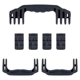 Pelican 1620 Replacement Handle & Latch Set by ColorCase - Black Handles & Double Throw Latches