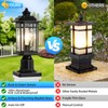 DASTOR 2 Pack Dusk to Dawn Outdoor Post Lights, Outdoor