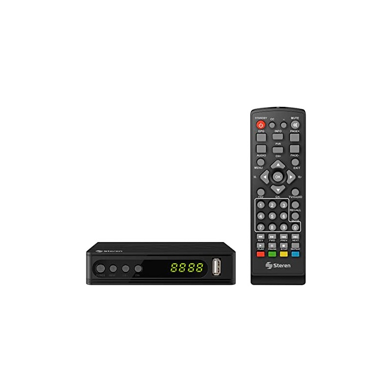 STEREN Decodificador de TV Digital para Canales HD 208-900