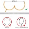 Coideal Open Curtain Rings with Eyelet - 20 Pack 1.5