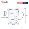 Okulab Glass Beakers with Handle, 2 Pcs 500ml 3.3 Borosilicate