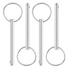 sourcing map 4Pcs 6mmx60mm Quick Release Pins, 316 Stainless Steel