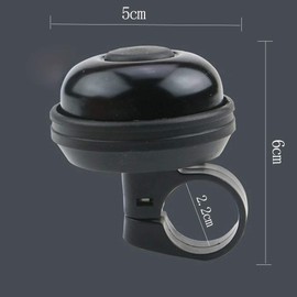 Bicycle Bell Loud Bicycle Bell Aluminum Alloy Lightweight Vintage Retro (Black)