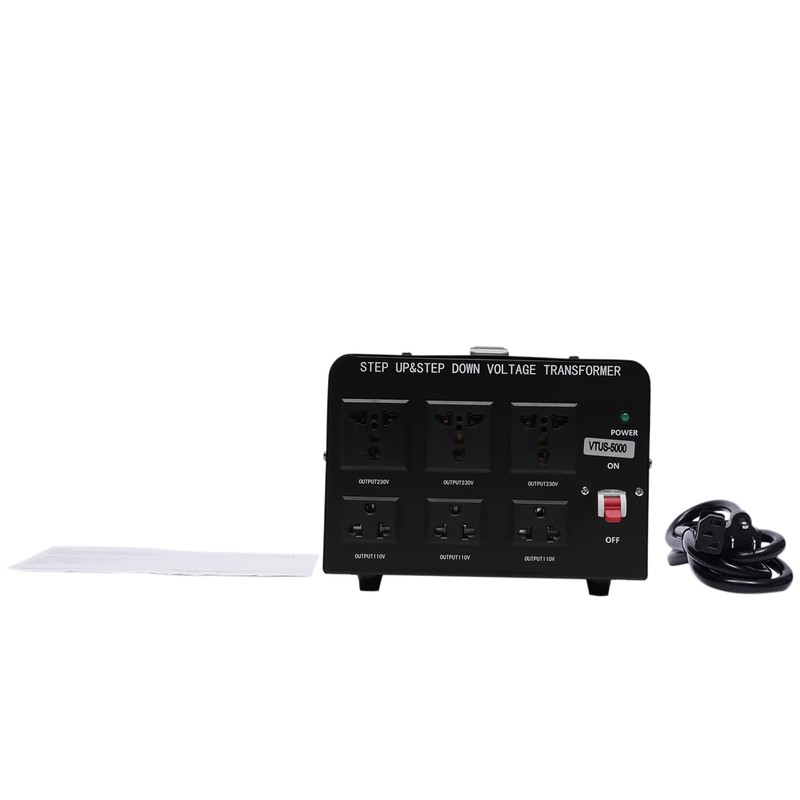 5000 Watt Voltage Converter Transformer, Heavy Duty Step Up/Down AC110V