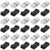 30 Pack Black & White 8mm Fader/Slider Control Knobs For