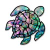 GT Graphics Sea Turtle Natural Shell Pearl Texture Green Purple