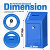 Metal Donation Box-Suggestion Box with Slot and lock-Cash Lock box