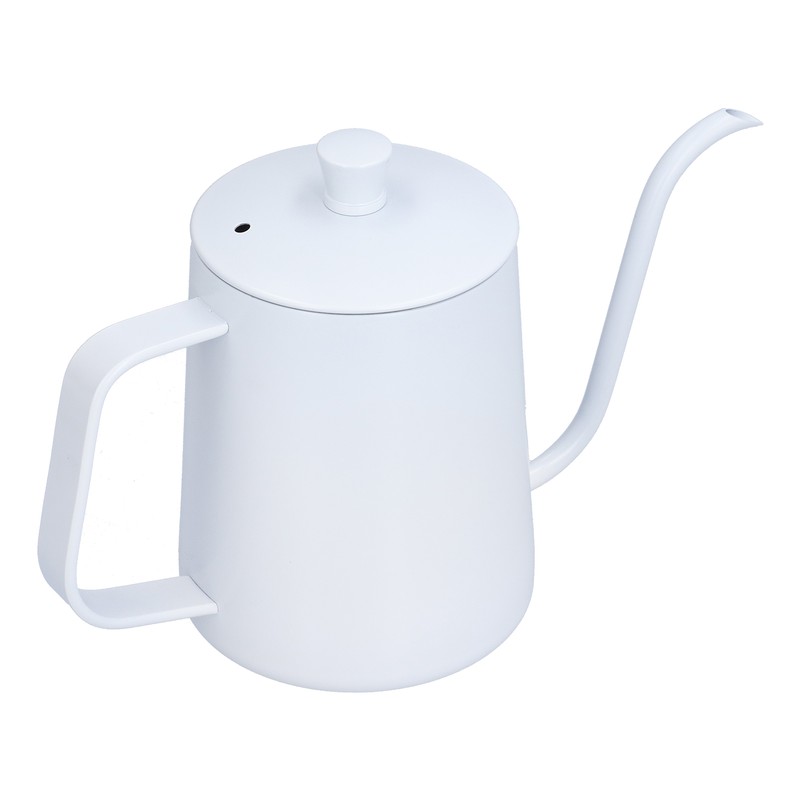 Coffee Kettle Stainless Steel Mini Portable White Thin Mouth Pour