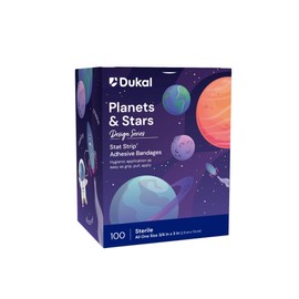 Dukal Planets & Stars Adhesive Bandages 3/4" x 3" (Box of 100)