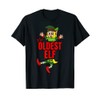 The Oldest Elf Partner Look Family Outfit Christmas T-Shirt, black