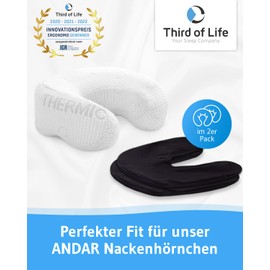 Cushion Cover Black Double Pack, Perfect for Andar Neck Pillow, Mako Cotton (Double Jersey), Non-Iron and Suitable for Tumble Dryer, Cushion Covers Set of 2 with Zip, Oeko-Tex Certified