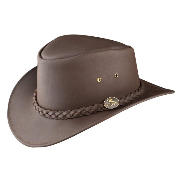 Australian Leather Cowboy HAT Western Aussie Style Bush HAT Plain