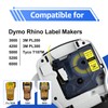 Nineleaf 4 PK Compatible for DYMO 18052 Rhino Heat Shrink