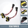 X AUTOHAUX H11 H8 H9 Male Transfer Female Splitter Connector