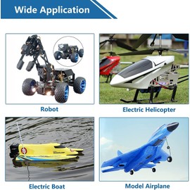 HTLNUZD 4Pack MG996R Analog Servo 55g Metal Gear Torque Digital Servo Motor,180/360 Degree for Futaba Sanwa GWS JR RC Helicopter Car Boat Robot DIY Project (4Pack 180° MG996R Servo Motor)