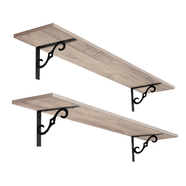 DINZI LVJ Long Wall Shelves, 39.4 Inch Large Floating Shelves