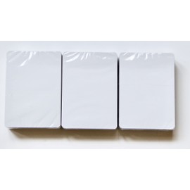 White Blank Playing Cards/Blank Playing Cards, Playing Card Box (320 grams), Poker Size (63 x 88 mm) (Front White - Back White, 165 Cards)