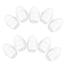 BIUDECO 10pcs Portable Makeup Sponge Container with Cover Travel Friendly Cosmetic Storage Box for Easy Organization of Beauty Sponges Durable and Versatile Puff Holder for Makeup