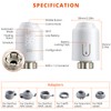 HOMGEN Smart Radiator Thermostat, Wifi Type, Without Gateway, Supports Mobile