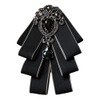 FYBownot Unisex Gorgeous Multi-layer Bow Tie, Uniform Ribbon, Ribbon Tie,