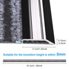 Jiekayi 6-Pack Metal Carpet Floor Transition Strips, 36in Carpet to