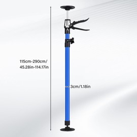 OCKYOOZ 4 Pack Adjustable Cabinet Jacks, Third Hand Tool 3rd Hand Support System, Support Rod with 110 LB Capacity for Jacks Cargo Bars Drywalls, Extends from 45 to 114 Inch