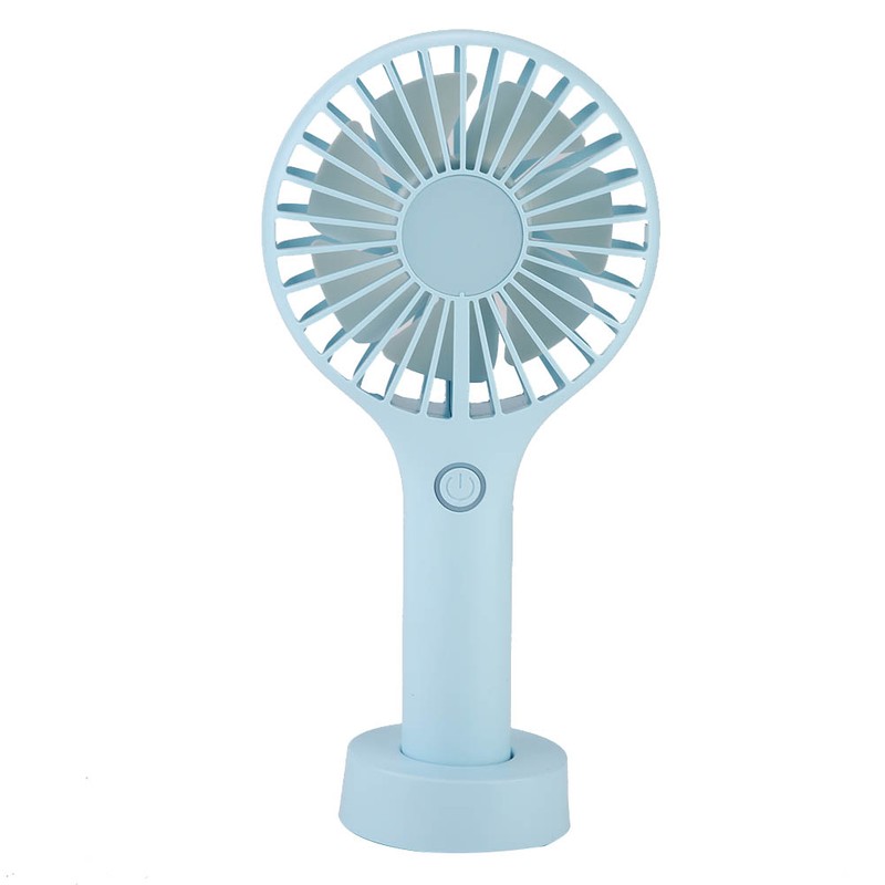 Mini USB Rechargeable Handhold Portable Desktop Cooling Fan (Blue)