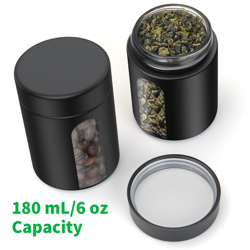 Glass Storage Jar (6 oz), 3 Pack Premium Smell Proof