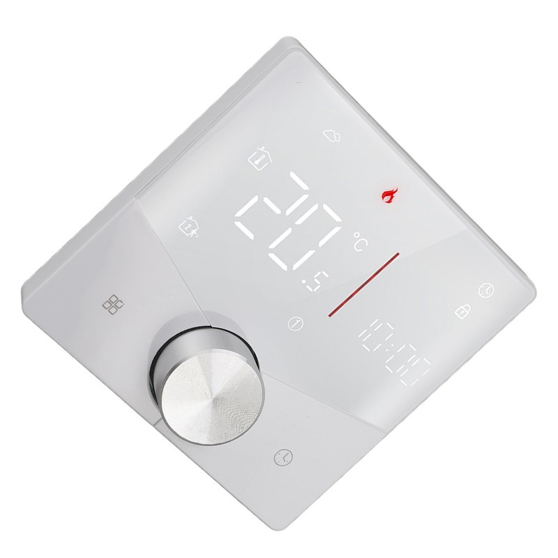 Smart Digital Thermostat 5A AC 95‑240V IP20 White Adjustable Backlight