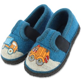 Beck Jungen 0782 Truck Slippers, blue