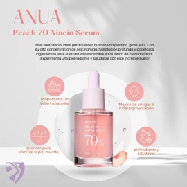Anua Peach 70 Serum Tratamiento De Hiperpigmentacin Momento de aplicacin DaNoche Tipo de piel Mixta                                                   