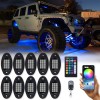 KEEPDSGN 10 Pods Motorcycle LED Rock Light RGB Neon Underglow