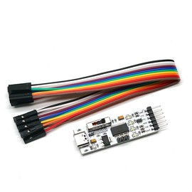 diustou USB to TTL Serial Module, Multi-Level Version, Support 5V/3.3V/2.5V/1.8V Four Level Switching, Serial Master chip can be Selected(TC,FT232RL)