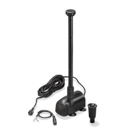 esotec WaterSplash 20/1350 Solar Single Pump with Sprinkler Set, Universal Replacement Pump, Pond Pump, Replacement Part, Accessory Pump, Expansion Pump, 12-24 V/DC, IP68 101052