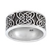 Silverly Men's Women's 925 Sterling Silver Chunky Celtic Knot Pattern