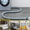 2m Universal Drain Hose Extension Kit with Connector and Clamps,