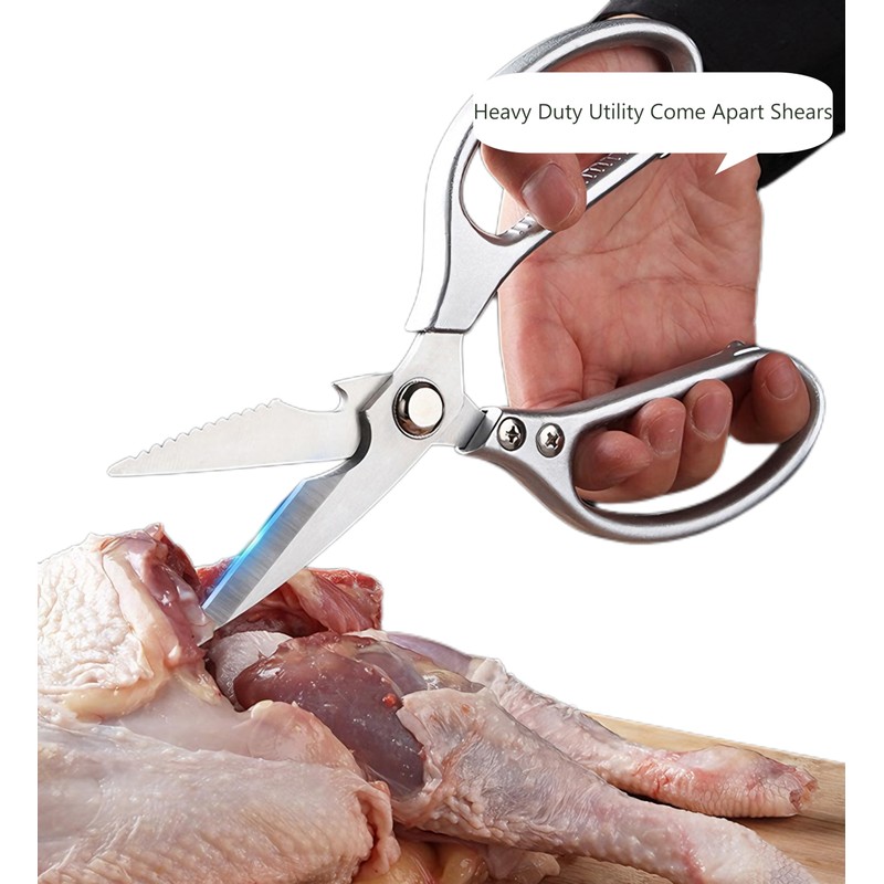 Kitchen Shears, Ultra Sharp Scissors Premium Heavy Duty with Sheath