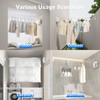 MUSTORN Non-Sagging Retractable Clothesline Indoor & Outdoor Clothes Line Heavy