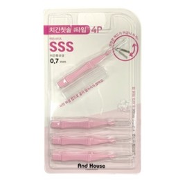 Dental Interdental Brush Type I 4P SSS 0.7mm 8625 Foreign Matter Plaque Tartar Removal Oral Bad Breath prevention 5ea