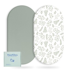 Yoofoss Pack of 2 Baby Fitted Sheets Microfibre Mattress Topper Breathable Mattress Protector Sheet for 38 x 77 cm 41 x 81 cm 40 x 90 cm Cot Cot