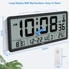 WallarGe Atomic Clock with Indoor Outdoor Temperature - Easy to