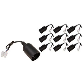 McShine - Renovation Socket E27 with 11cm Cable and Hanger Pack of 10
