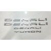 4Pc Set Denali Yukon Emblems Fender Door Rear Tailgate Letters