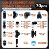 TuoLauthon 70PCS Air Hose Push to Connect Fittings Kit,1/4 1/8