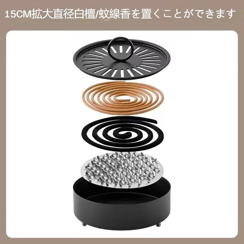 Moli&Hani 蚊香取線香 ホルダー 蚊取り線香入れ 蚊取り線香立て ケース アウトドアキャンプ 家庭 キャンプ 釣り
