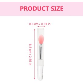 Beaupretty Bálsamo Labial 6 Piezas Cepillo Máscara Silicona Cepillo Cosmético Para Máscara Exfoliante Silicona Lápiz Labial Gel Sílice Limpio Perder Palo Mancha Cepillo Para Rociar Silicona