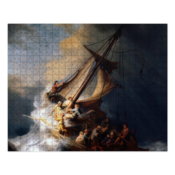 CafePress Rembrandt The Storm On The Sea of Gal Large