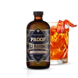 Proof Syrup - Old Fashioned Cocktail Mix - Made with Real Bitters & Cane Sugar - Maple Bacon - Fast, Easy, Delicious, Handcrafted Cocktail Syrup - 4oz